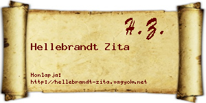 Hellebrandt Zita névjegykártya